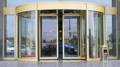 兰州旋转门：通行快外观美，成商业建筑独特的风景线！